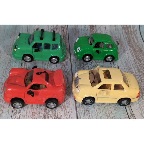 Vintage Chevron Toy Car Lot Of 4- 1990s Chevy Cars Tony, Leslie, Wendy,  Kelly - Picture 4 of 12